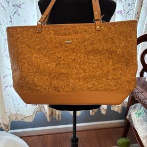 Cork and Leather Tote Bag Thirty-One